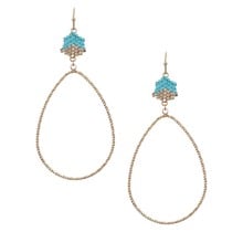 At Peace Drop Earrings - Turquoise