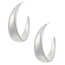 At Once Hoops - Matte Silver