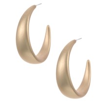 At Once Hoops - Matte Gold