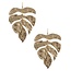 Down N Out Earrings - Gold