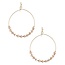Style On Beaded Hoops - Ivory