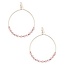 Style On Beaded Hoops - Pink