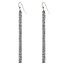 Swing Low Earrings - Silver/Clear