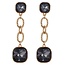 All Lined Up Drop Earrings- Black Diamond