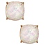 Squared Away Knobs -White Iridescent
