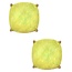 Squared Away Knobs -Yellow Iridescent