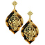 Blown Away Drop Earrings- Brown