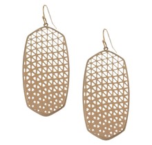 Weave Away Drop Earrings - Gold