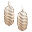 Weave Away Drop Earrings - Gold