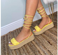 Vacation Calls Platform Sandals - Butter Yellow
