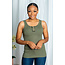Make You My Fave Tank Top - Light Olive