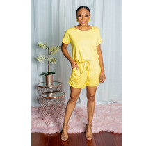 Ready For Anything Romper - Yellow
