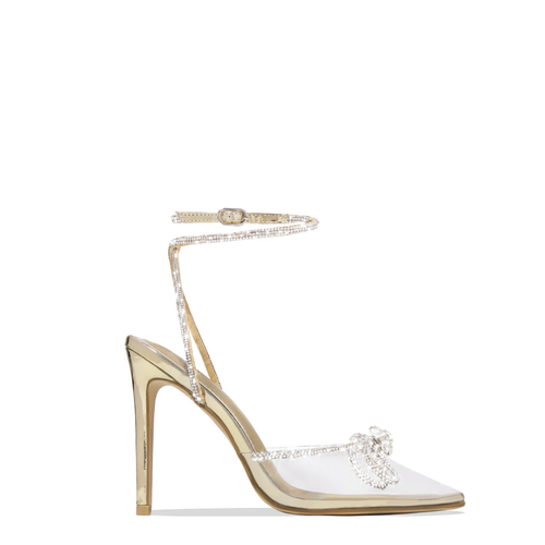 Moments Like This Clear Heels - Gold