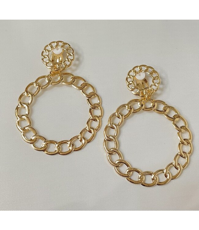 Lock Me In Clip On Earrings