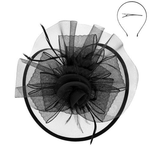 Still Classic Fascinator - Black Still Classic Fascinator - Black