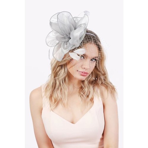 Wildflower Fascinator - Grey Wildflower Fascinator - Grey