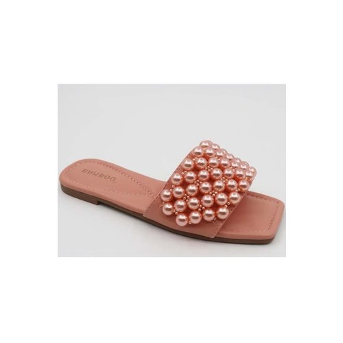 Show Me Your Pearls Sandals - Pink Show Me Your Pearls Sandals - Pink