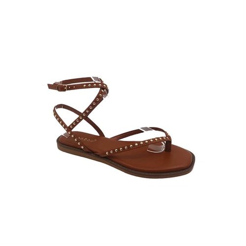Strapped Up Sandals - Chestnut Strapped Up Sandals - Chestnut