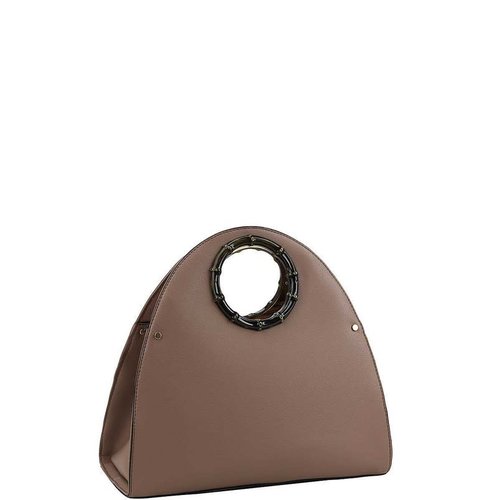 Hang On Bamboo Handbag - Stone Hang On Bamboo Handbag - Stone