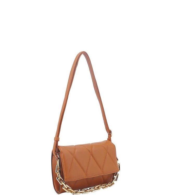 Uptown Girl Clutch - Brown