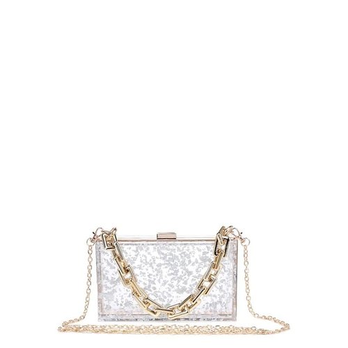 Box You Around Clutch - Silver Box You Around Clutch - Silver