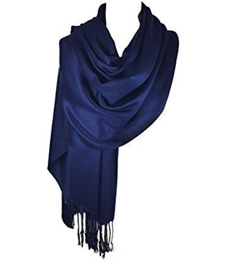 Navy Pashmina Scarf