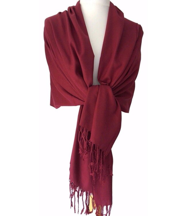 Burgundy Pashmina Scarf
