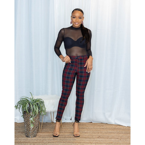 Follow The Path Plaid Ankle Pants Follow The Path Plaid Ankle Pants