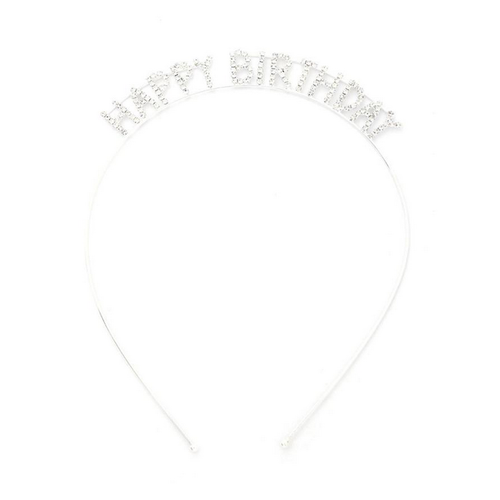 HBD Babe Headband - Silver HBD Babe Headband - Silver