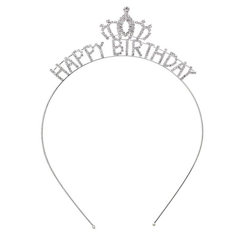 HBD Crown Headband - Silver HBD Crown Headband - Silver