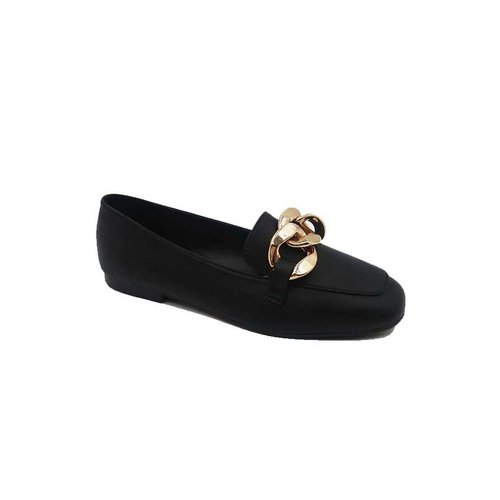 On The Move Chain Link Loafer - Black