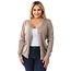 PLUS Camel Round Neck Cardigan