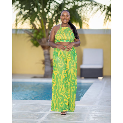 Colorful World Mesh Pants Set Colorful World Mesh Pants Set