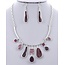 Broken Bits Necklace Set - Purple