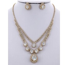 Diamonds Are Forever Necklace Set - Gold