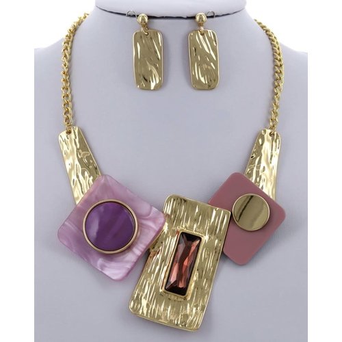 Shape Of Me Necklace Set - Purple Shape Of Me Necklace Set - Purple