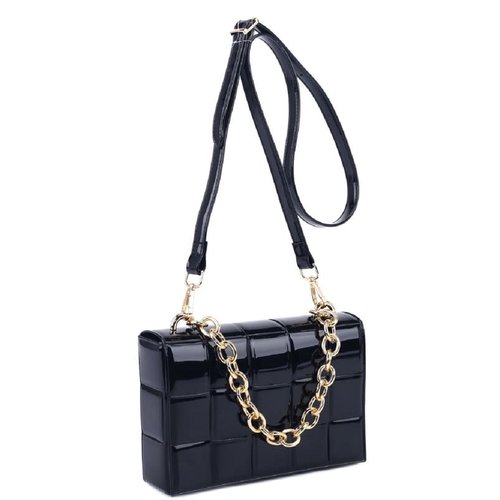 Hot Topic Jelly Clutch - Black Hot Topic Jelly Clutch - Black