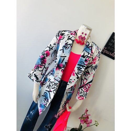 PLUS Art Work Graphic Blazer PLUS Art Work Graphic Blazer