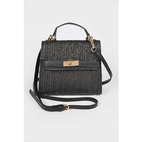 Straw Works Bag - Black Straw Works Bag - Black