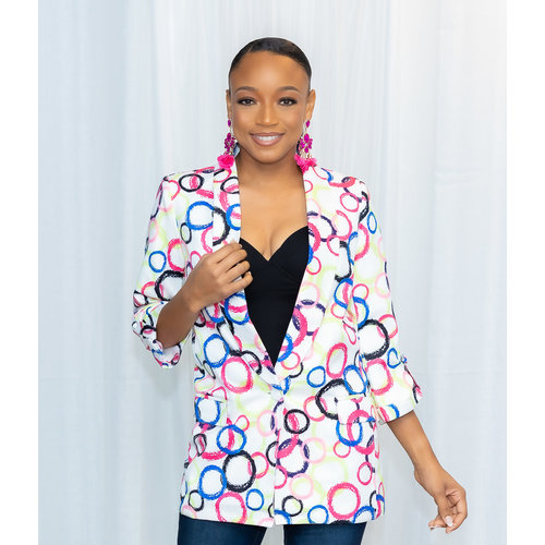 Throwing Hoops Buttoned Blazer Throwing Hoops Buttoned Blazer