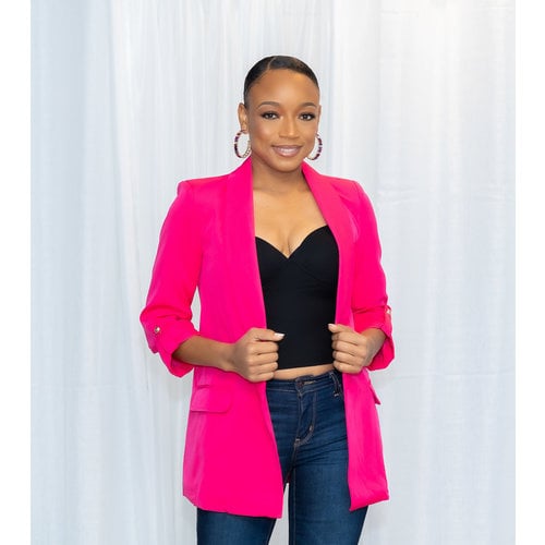 Good Taste Blazer - Fuchsia Good Taste Blazer - Fuchsia