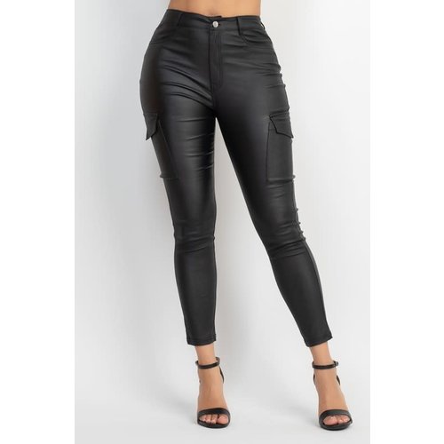 In Control Faux Leather Pants - Black In Control Faux Leather Pants - Black