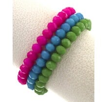 Trifecta Arm Candy Set - Pink/Aqua/Green