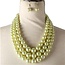 Layer Up Pearl Necklace Set - Lime
