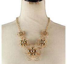 No Other Pearl Necklace Set - Gold/Gold