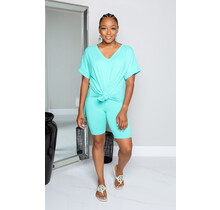 Envy Me Biker Shorts Set - Mint