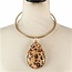 Love and Leopard Necklace Set - Gold