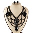 Drip Me In Jewels Necklace Set - Black