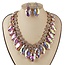 Lavish Life Necklace Set - Gold Iridescent