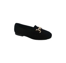 No Drama Chain Link Loafers - Black